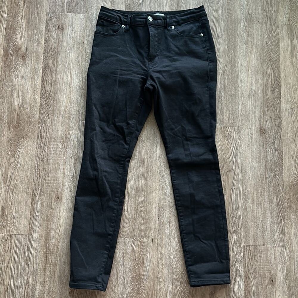 Good American Good Legs Jeans Black Size 10 High Rise Skinny - Picture 2 of 6